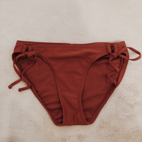 rust color swimsuit